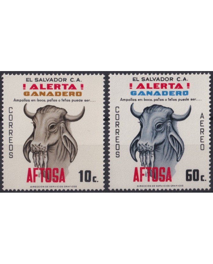 F-EX20346 CHILE MNH 1980 BULL CAO AFTOSA FEVER