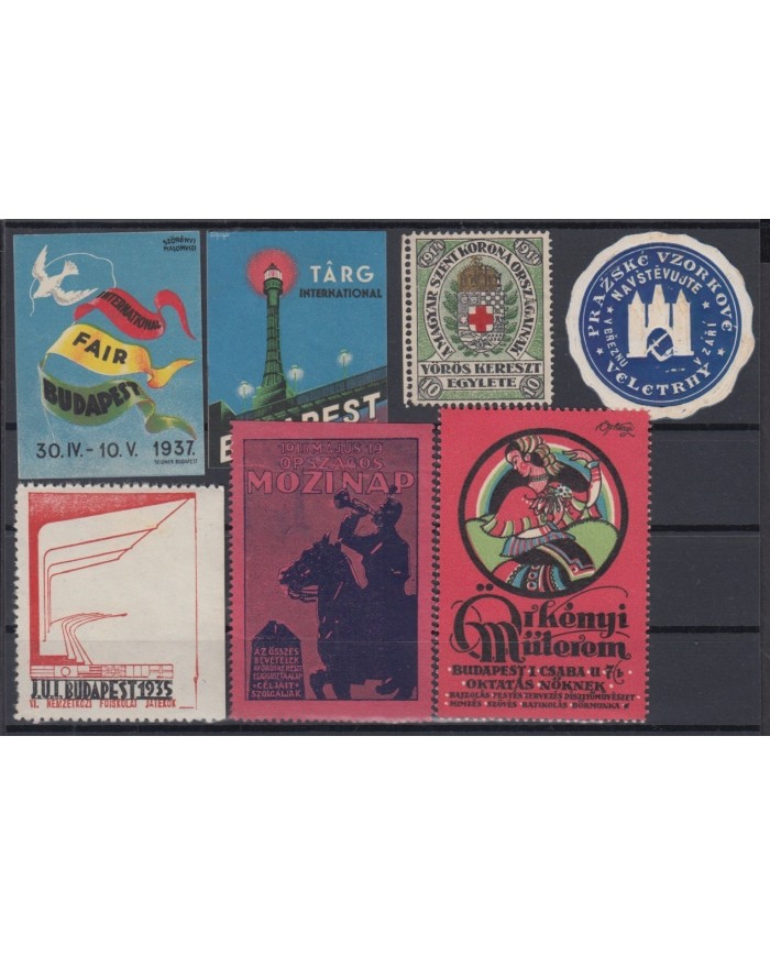 F-EX6680 HUNGARY MAGYAR CINDERELLA STAMPS LOT. MH- NO GUM.