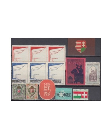 F-EX6722 HUNGARY MAGYAR CINDERELLA STAMPS LOT MH- NO GUM.