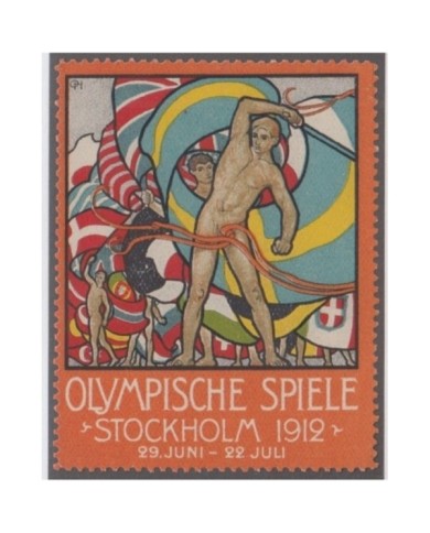 F-EX6713 SWEDEN SUEDE SVERIGE CINDERELLA OLYMPIC GAMES MNH 1912.