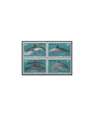 F-EX20480 MARSHALL IS MNH 1989 10$ SEA MARINE WILDLIFE FISH PECES BLUE JACK