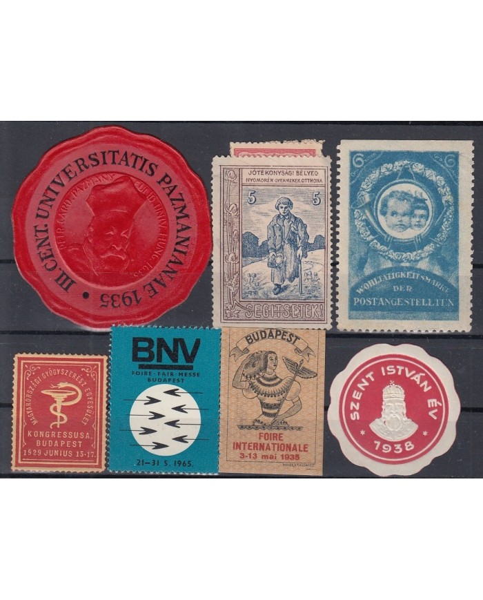 F-EX6386  HUNGARY CINDERELLA STAMPS LOT NO GUM