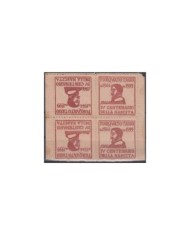 F-EX5697 ITALY ITALIA CINDERELLA 1944 ORIGINAL GUM TETE BECHE TORCUATO DE TASSO
