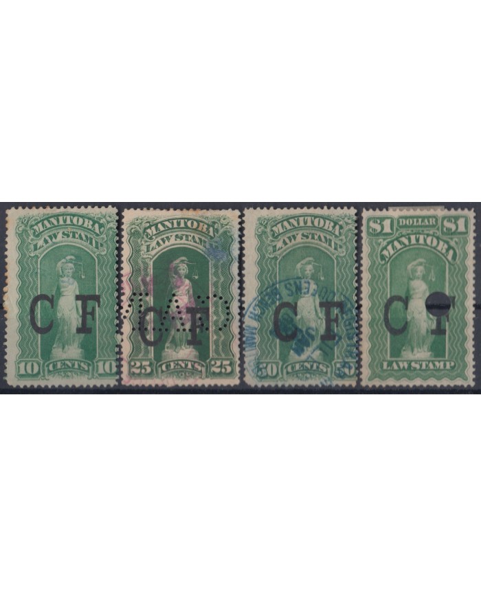 F-EX6301 CANADA REVENUE LAW STAMP MANITOBA STATE. CF.