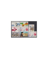 F-EX2068 COLOMBIA 5$ BLOCK 4 SURCHARGE 1955.