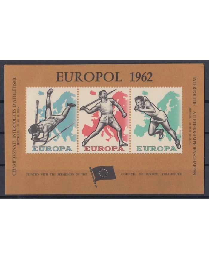 F-EX5844 EUROPOL 1912 SPORT GAMES CINDERELLA BLOCK MNH