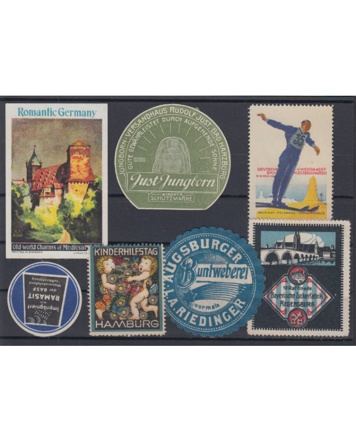 F-EX5849 GERMANY DEUTSCHLAND CINDERELLA STAMPS  LOT MH- NO GUM.