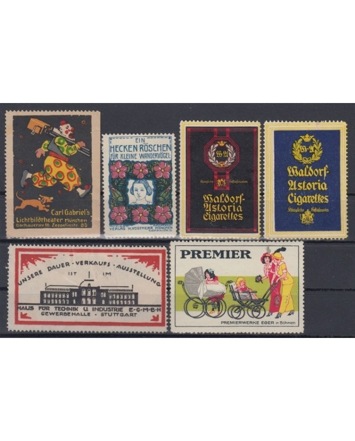 F-EX5853 GERMANY DEUTSCHLAND CINDERELLA STAMPS  LOT MH- NO GUM.