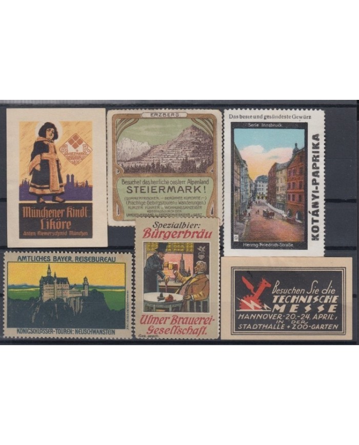 F-EX5855 GERMANY DEUTSCHLAND CINDERELLA STAMPS  LOT MH- NO GUM.