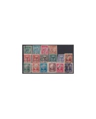 F-EX17127 MEXICO REVENUE 1907-1909 CONTRIBUCION FEDERAL STAMPS LOT.
