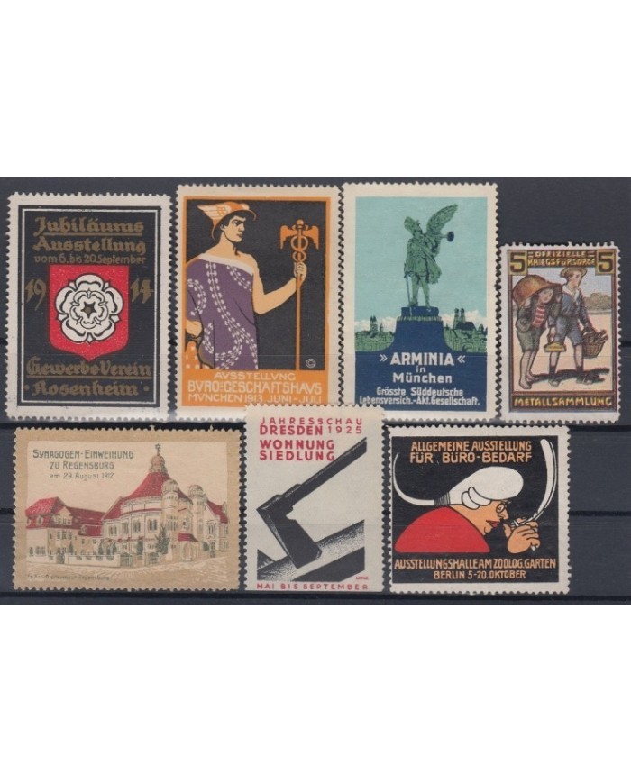 F-EX5862 GERMANY DEUTSCHLAND CINDERELLA STAMPS  LOT VNO GUM.