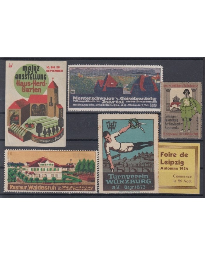 F-EX5867 GERMANY DEUTSCHLAND CINDERELLA STAMPS  LOT MH- NO GUM.