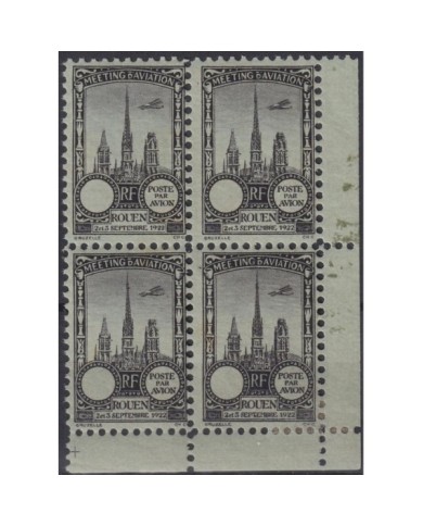 F-EX18852 FRANCE CINDERELLA 1922 ROUEN AVIATION MEETING BLOCK 4 PERF.