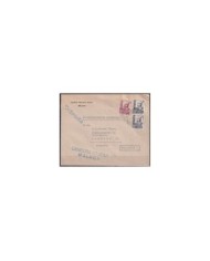 F-EX18951 ESPAÑA SPAIN 1944 SOBRE HOTEL CALETA PALACE MALAGA CENSORSHIP CENSURA MILITAR.
