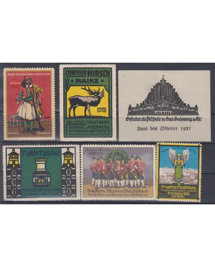 F-EX5942 GERMANY DEUTSCHLAND CINDERELLA STAMPS LOT MH-NO GUM.