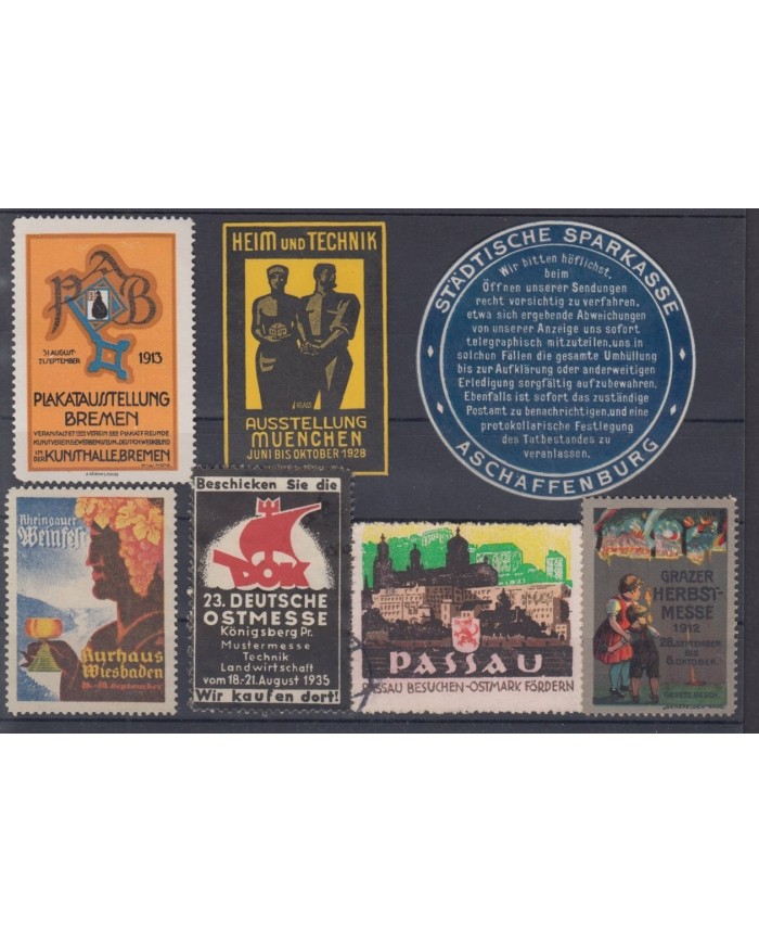 F-EX5943 GERMANY DEUTSCHLAND CINDERELLA STAMPS LOT MH-NO GUM.