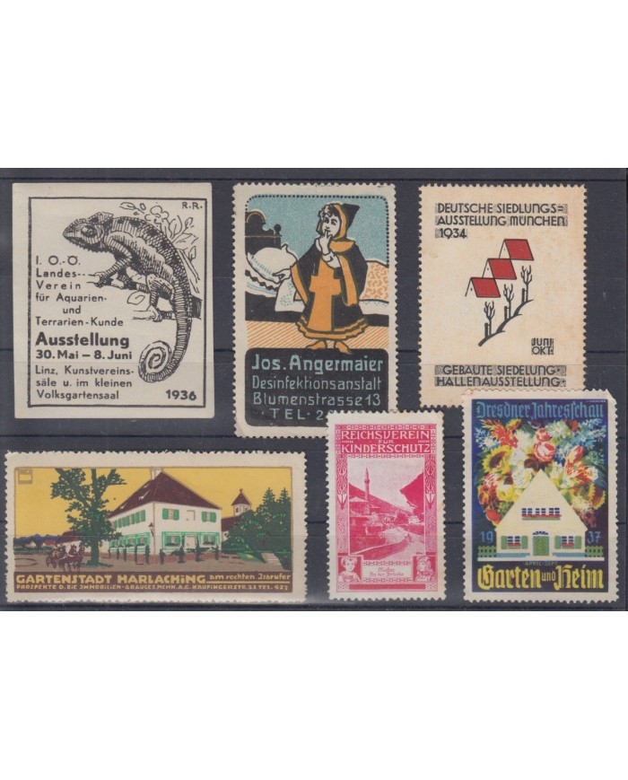 F-EX5944 GERMANY DEUTSCHLAND CINDERELLA STAMPS LOT MH-NO GUM