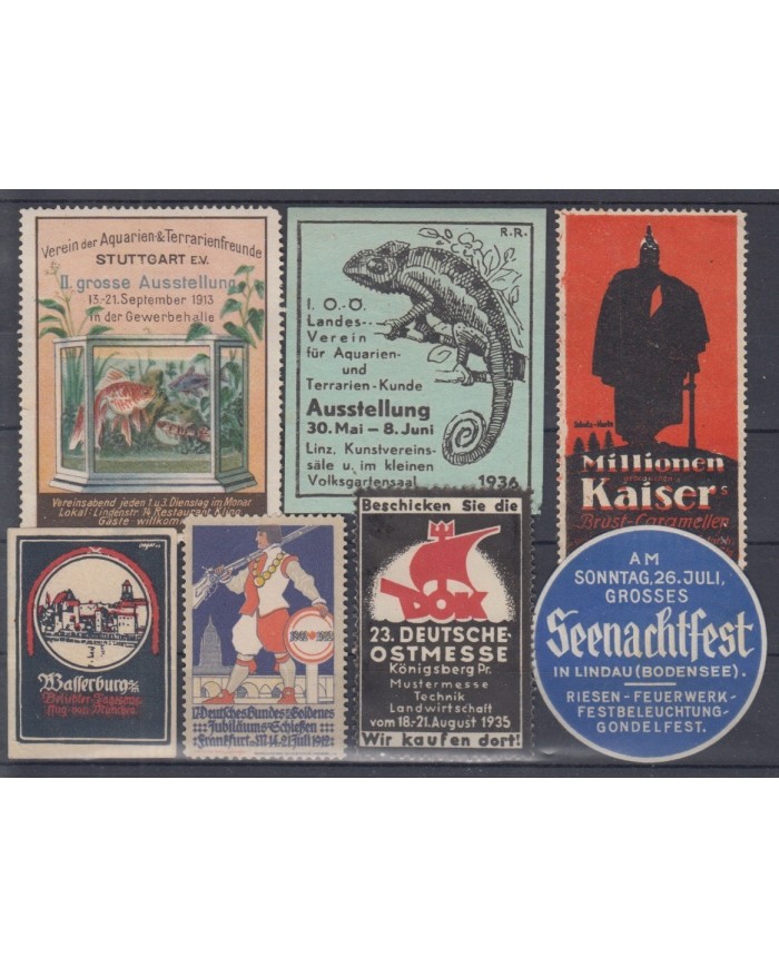 F-EX5946 GERMANY DEUTSCHLAND CINDERELLA STAMPS LOT MH-NO GUM.