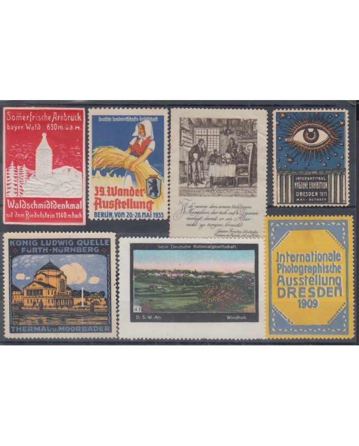 F-EX5952 GERMANY DEUTSCHLAND CINDERELLA STAMPS LOT MH-NO GUM.
