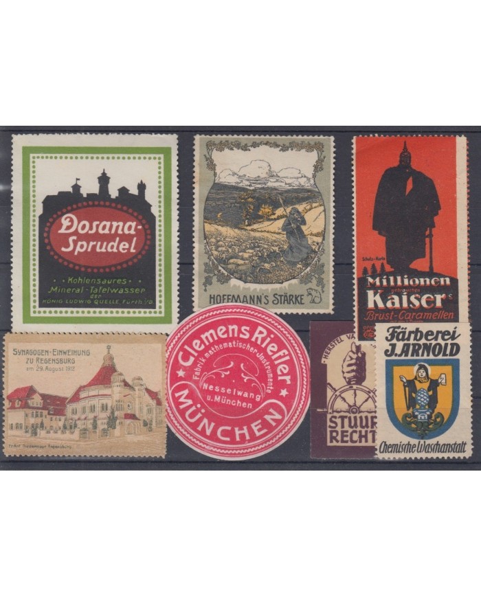 F-EX5953 GERMANY DEUTSCHLAND CINDERELLA STAMPS LOT MH-NO GUM.