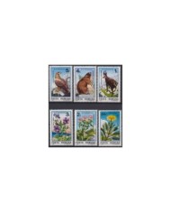 F-EX19034 ROMANIA RUMANIA 1985 MNH MARMOTA EAGLE CAPERCAILLIE CHAMOIS RETEZAT NATIONAL PARK