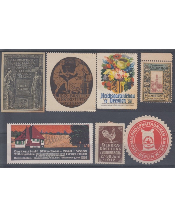 F-EX5958 GERMANY DEUTSCHLAND CINDERELLA STAMPS LOT MH-NO GUM.