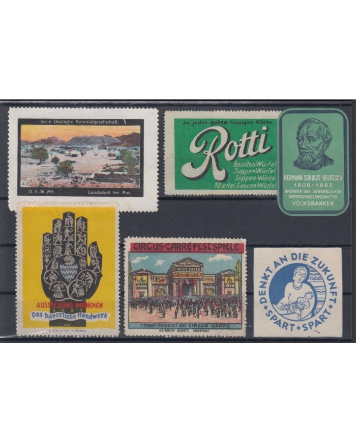 F-EX5959 GERMANY DEUTSCHLAND CINDERELLA STAMPS LOT MH-NO GUM.