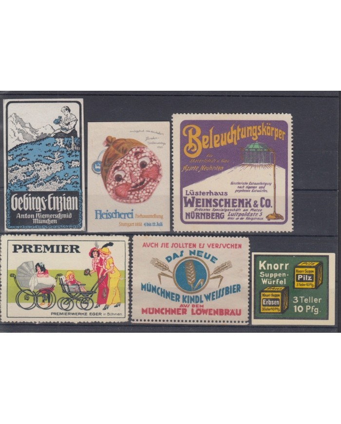 F-EX5961 GERMANY DEUTSCHLAND CINDERELLA STAMPS LOT MH-NO GUM.