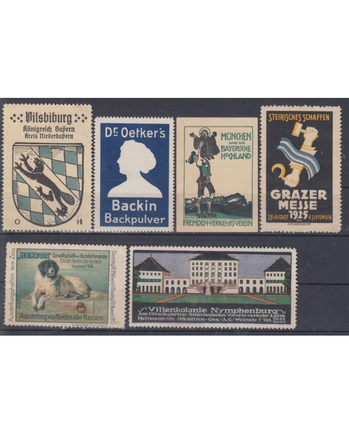 F-EX5962 GERMANY DEUTSCHLAND CINDERELLA STAMPS LOT MH-NO GUM