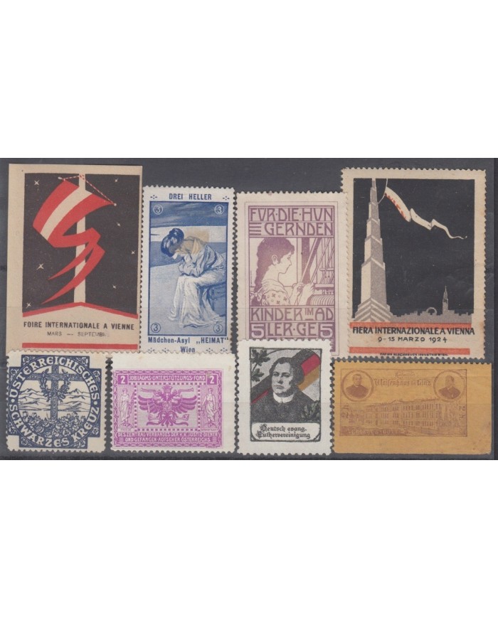 F-EX5974 AUSTRIA OSTERREICH CINDERELLA STAMPS LOT MH-NO GUM.