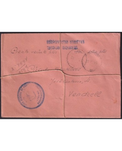 F-EX19175 SPAIN ESPAÑA SERVICIO OFICIAL VALORES DECLARADOS 1966 SERVICIO FILATELICO.