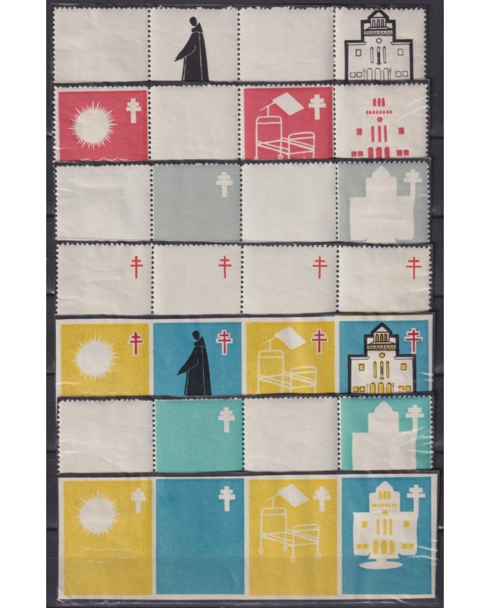 F-EX19181 SPAIN ESPAÑA 1958-64 CINDERELLA PLAYAS DEL VENDREL COLOR PROOF.
