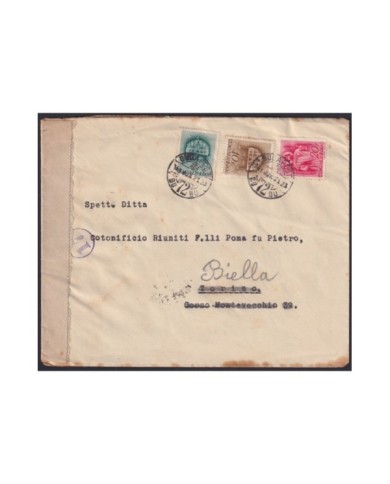 F-EX19192 HUNGARY 1940 CENSORSHIP COVER TO ITALY.
