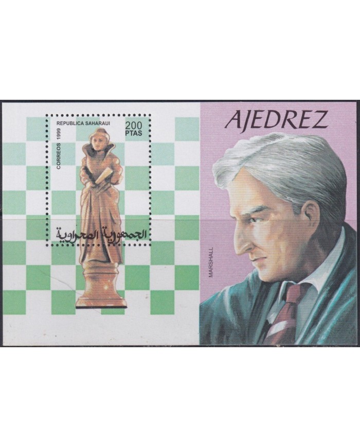 F-EX2002 SAHARA MNH 1999 HF CHESS AJEDREZ MARSHALL