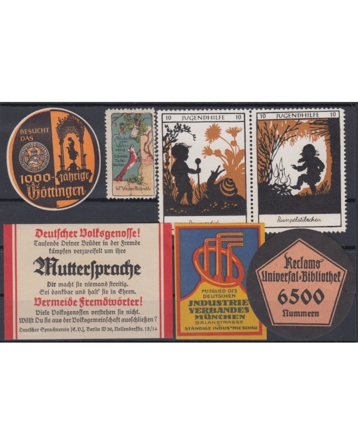 F-EX6128 GERMANY DEUTSCHLAND CINDERELLA STAMP LOT MNH.