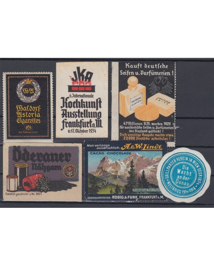 F-EX6158 GERMANY DEUTSCHLAND CINDERELLA STAMP LOT MH - NO GUM.