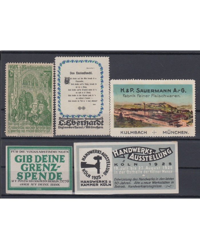 F-EX6161 GERMANY DEUTSCHLAND CINDERELLA STAMP LOT MH - NO GUM.
