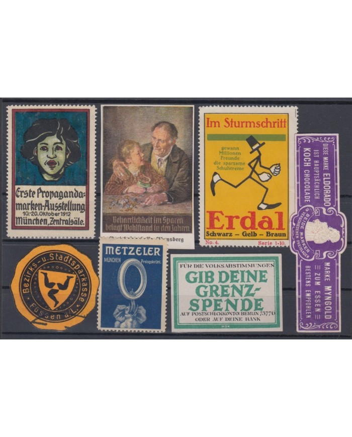 F-EX6162 GERMANY DEUTSCHLAND CINDERELLA STAMP LOT MH - NO GUM.