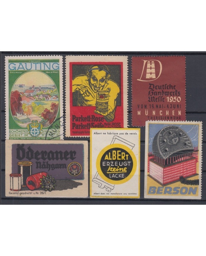F-EX6164 GERMANY DEUTSCHLAND CINDERELLA STAMP LOT MH - NO GUM.