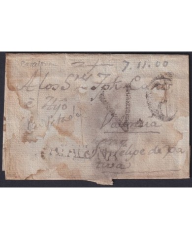 F-EX19123 SPAIN 1800 DESINFECTED CATALUÑA TO JATIVA 2 CUT + IMMERATION IN VINEGAR.