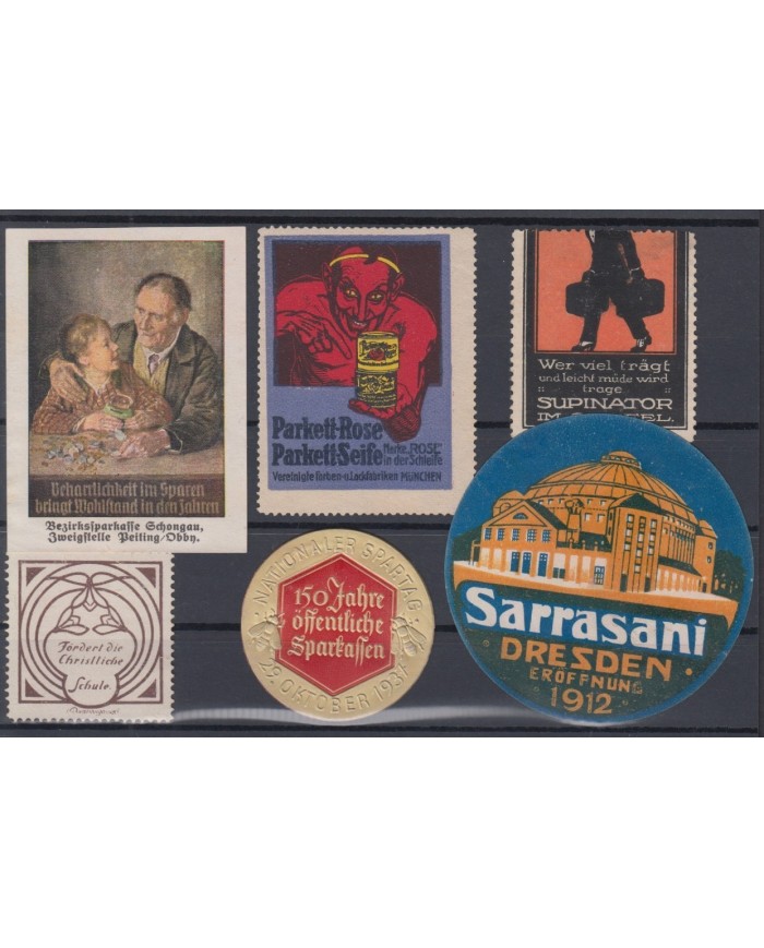 F-EX6165 GERMANY DEUTSCHLAND CINDERELLA STAMP LOT MH - NO GUM.