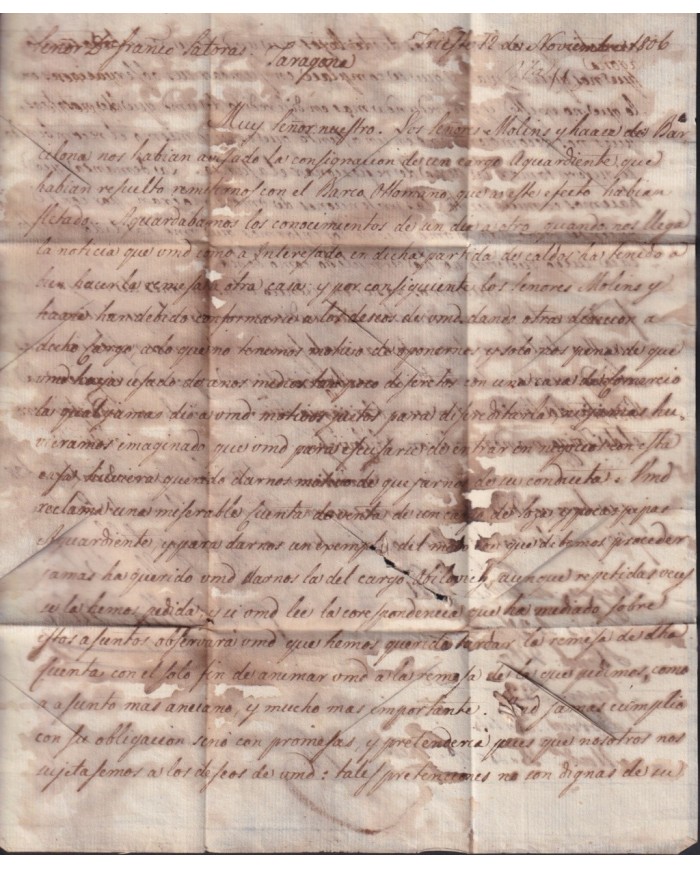 F-EX19126 ITALY 1806 DESINFECTED TRIESTE 2 CUT + IMMERATION IN VINEGAR
