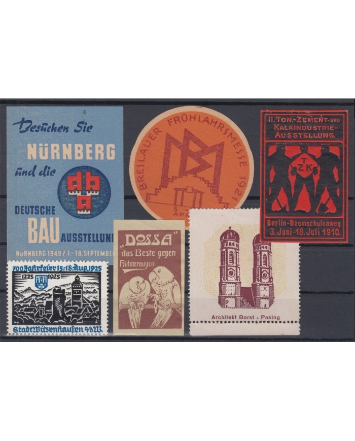 F-EX6167 GERMANY DEUTSCHLAND CINDERELLA STAMP LOT MH - NO GUM.