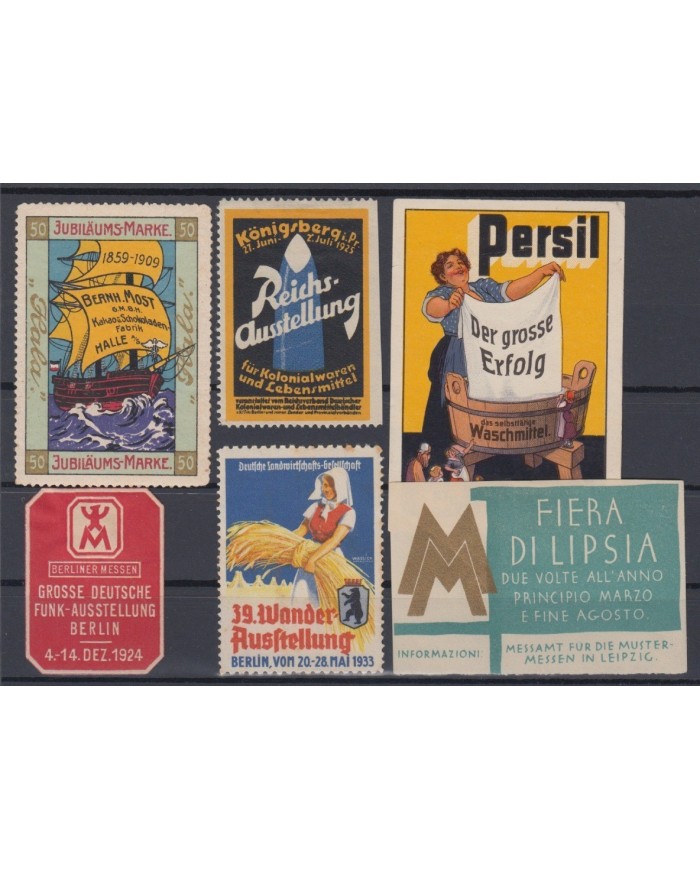 F-EX6169 GERMANY DEUTSCHLAND CINDERELLA STAMP LOT MH - NO GUM.