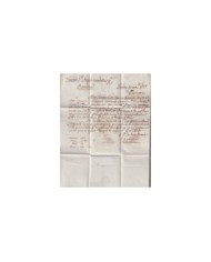 F-EX19131 ENGLAND UK 1819 DESINFECTED TO SPAIN 2 CUT + IMMERATION IN VINEGAR.