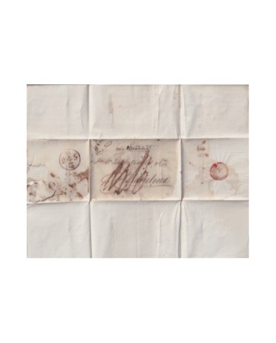 F-EX19131 ENGLAND UK 1819 DESINFECTED TO SPAIN 2 CUT + IMMERATION IN VINEGAR.