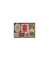 F-EX6172 GERMANY DEUTSCHLAND CINDERELLA STAMP PARROT LOT MH - NO GUM.