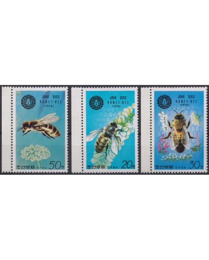 F-EX19404 NORTH KOREA COREA MNH 1979 BEE ABEJAS HONEY-BEE.