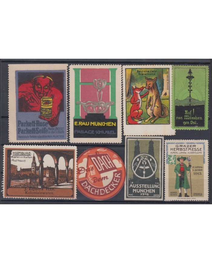 F-EX6178 GERMANY DEUTSCHLAND CINDERELLA STAMP LOT MH - NO GUM.