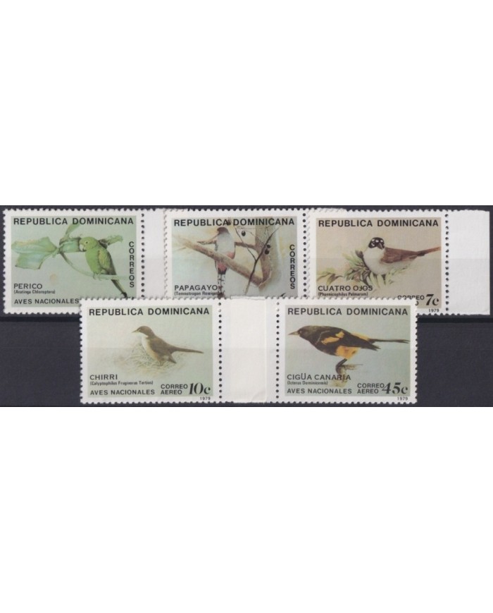 F-EX19914 DOMINICANA DOMINICAN REP MNH 1979 AVES PERICO PAPAGAYO BIRD AVES PAJAROS